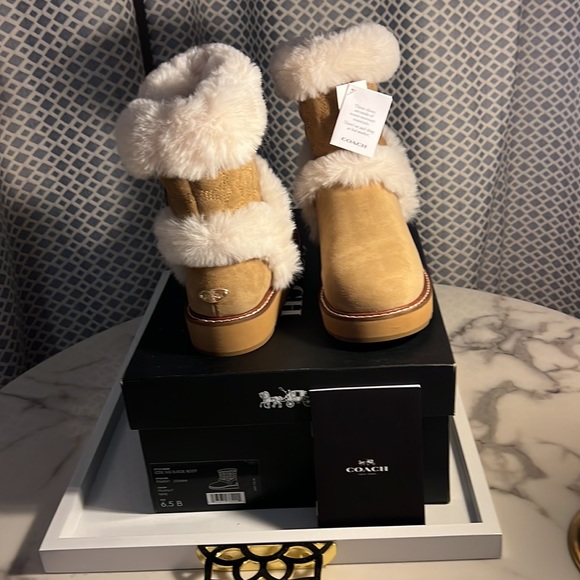 Beautiful New Suede COACH boots. - Picture 3 of 12